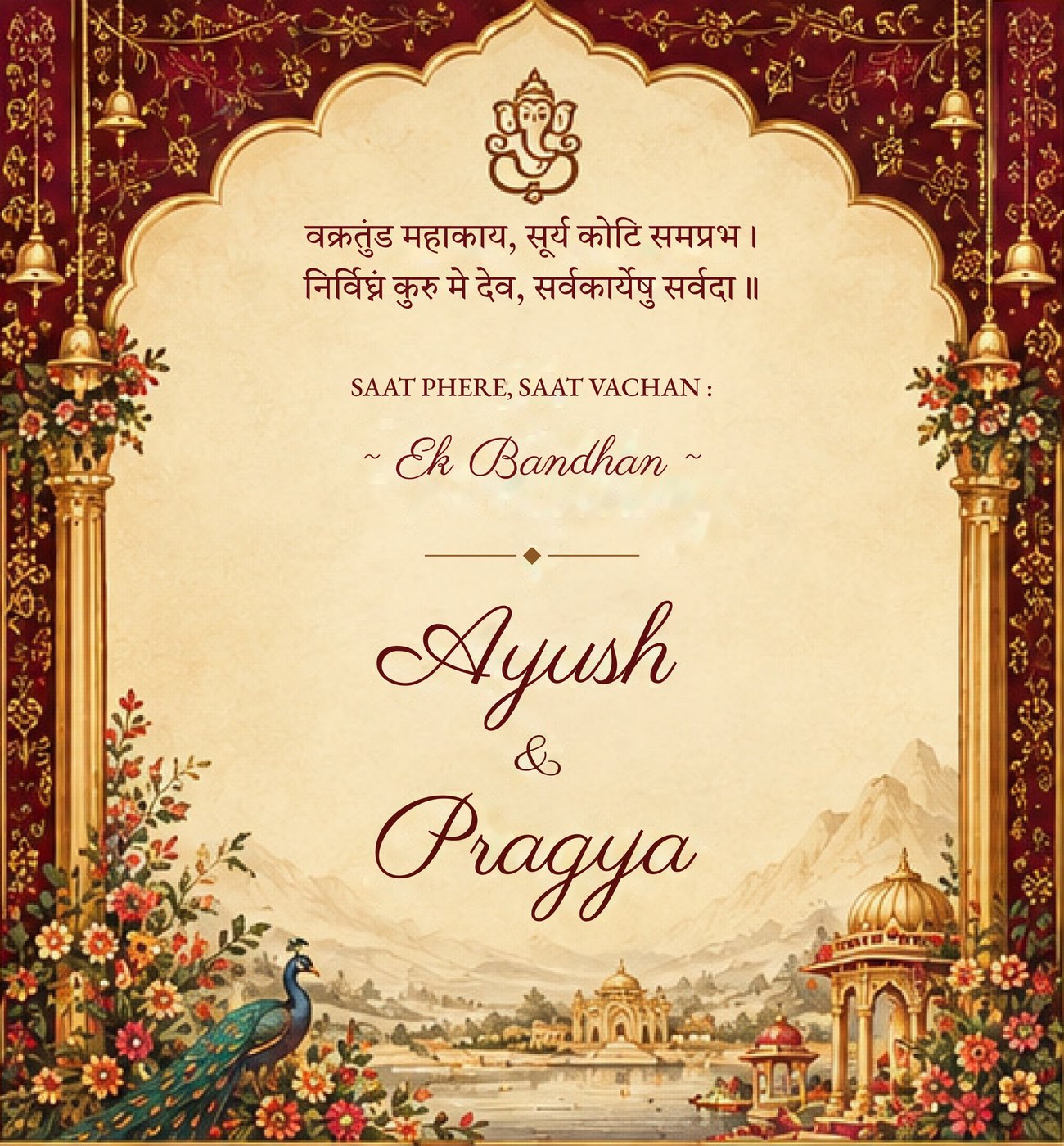 Saat Phere, Saat Vachan, Ek Bandhan. Ayush and Pragya